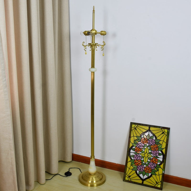 Floor Lamp Tiffany Style Stained Glass Lamp Shade Living Room Decor