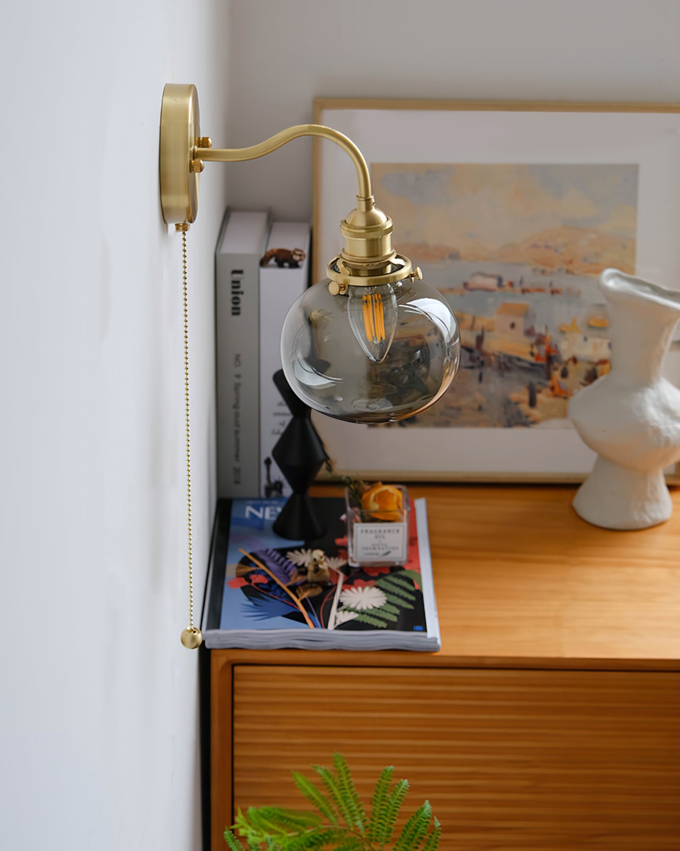 Wingbo Image Wingbo Glass Wall Lamp