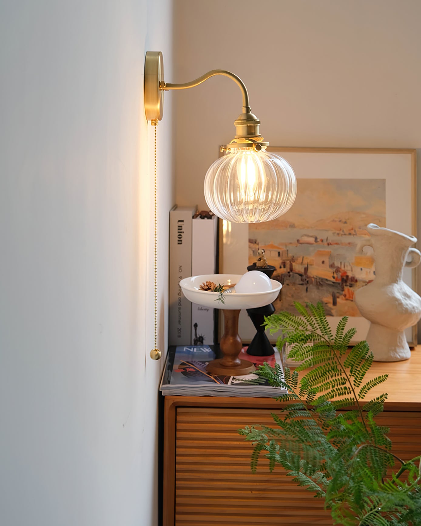 Wingbo Image Wingbo Glass Wall Lamp