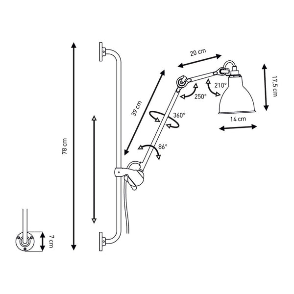 Lampe Gras Deckenleuchte