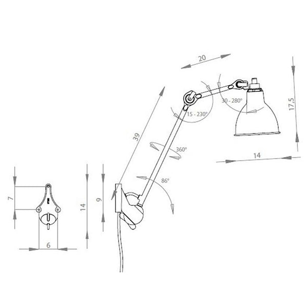 Lampe Gras Deckenleuchte