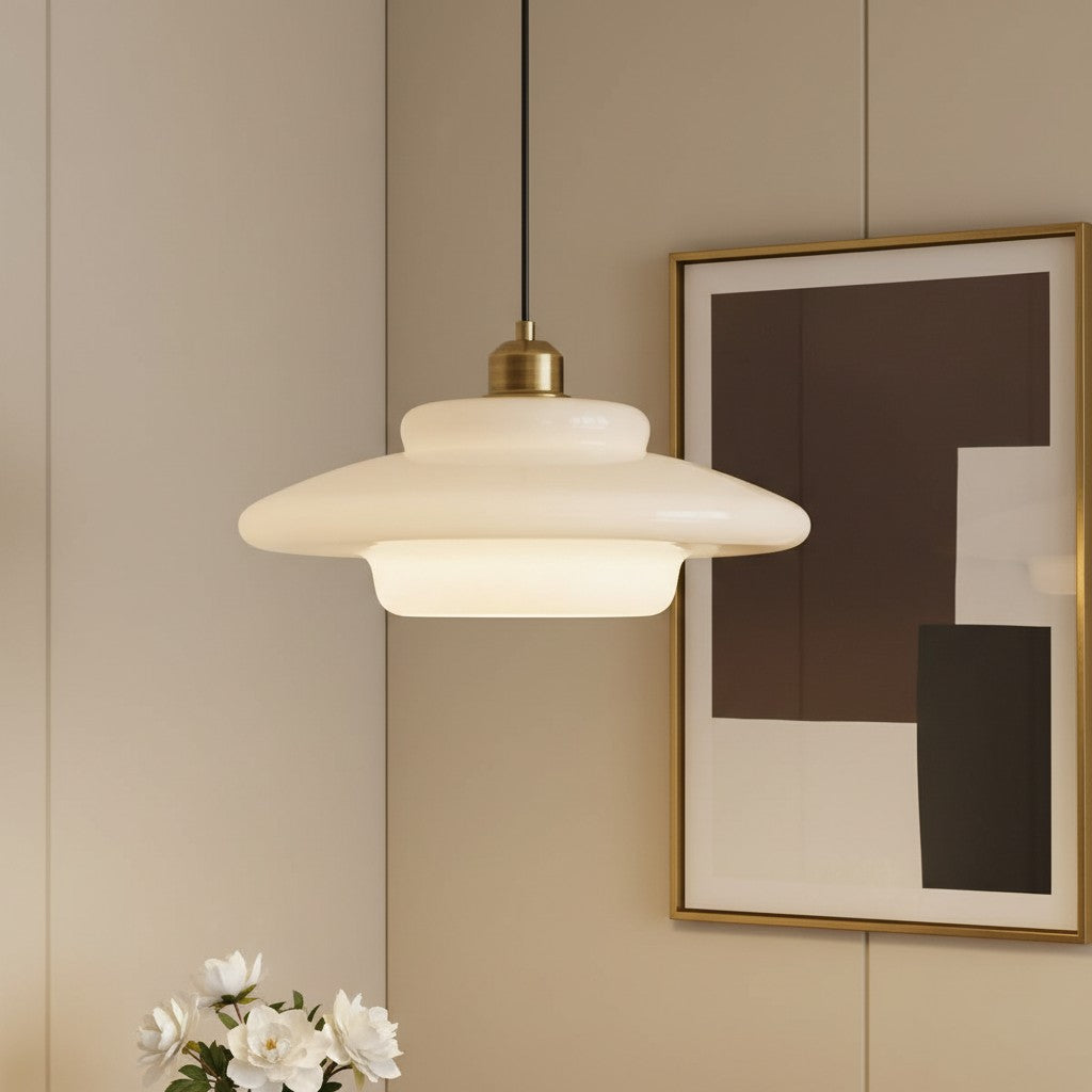 Daphne Modern Minimalist Milk Glass Pendant Light scene3.webp__PID:8c9bbb9c-5935-4a5b-801f-27aabb413e3b