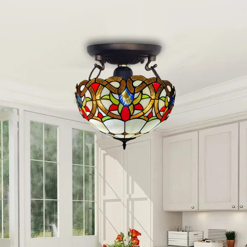 Daphne Tiffany Style Handcrafted Stained Glass Ceiling Light (2).webp__PID:5f320c52-3053-4e8f-b9ad-79bd9ecc9966
