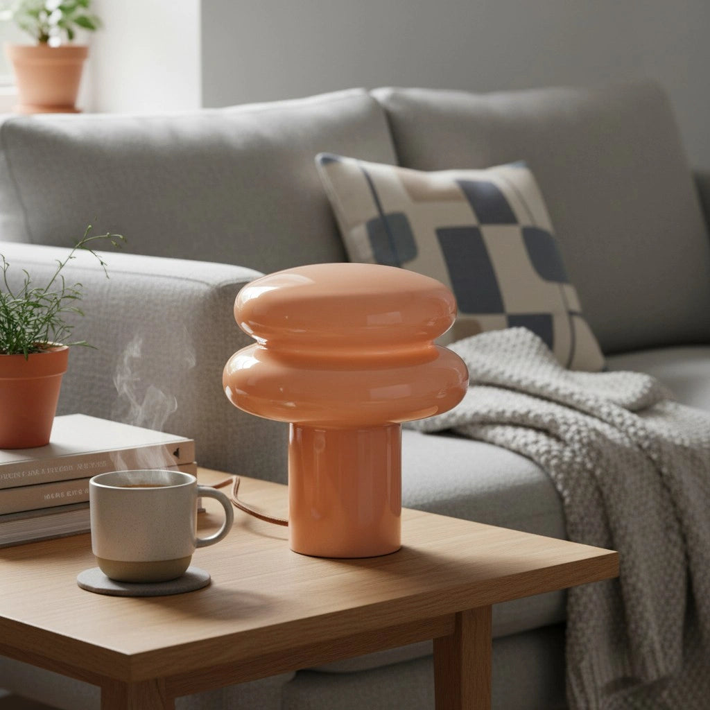 Lampada da tavolo in vetro opalino a forma di fungo di Bruno Bauhaus11.webp__PID:335e3ed9-163d-41be-8731-cc6d0939ab68