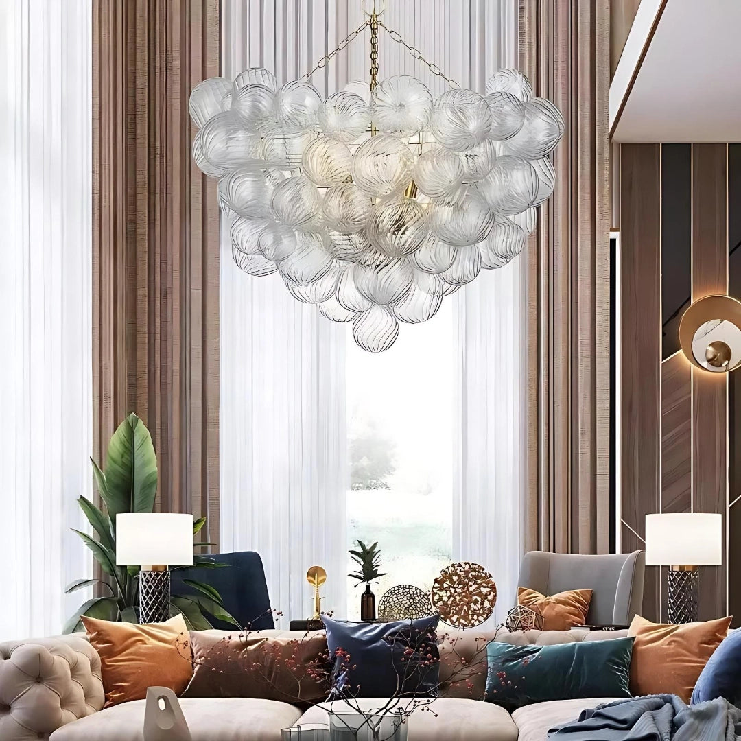 Reid Ribbed Bubble Glass Chandelier5.webp__PID:f7294dfb-a703-4e44-99ff-604fae536529