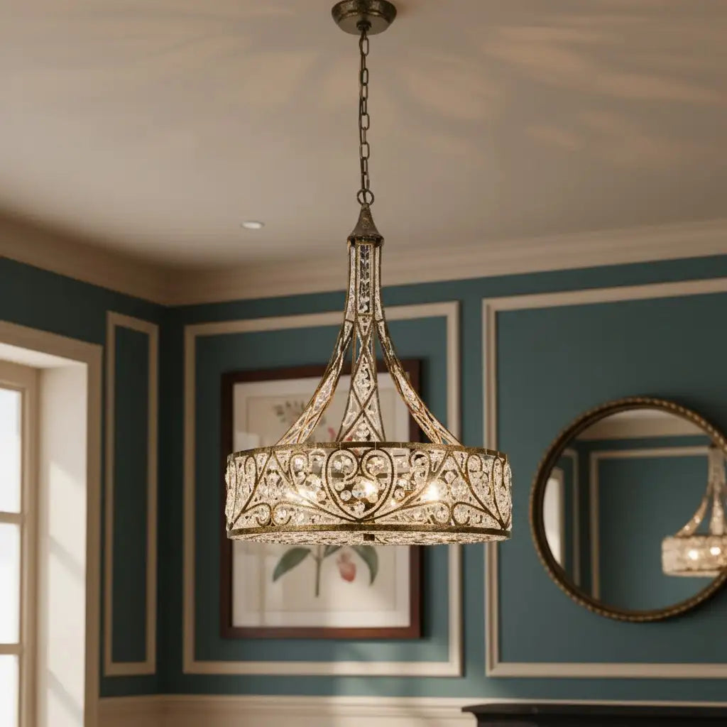 Lampadario di cristallo a tamburo a 6 luci di lusso Arden5.webp__PID:7bde40f6-dbf4-4778-b190-4c84bc055d56