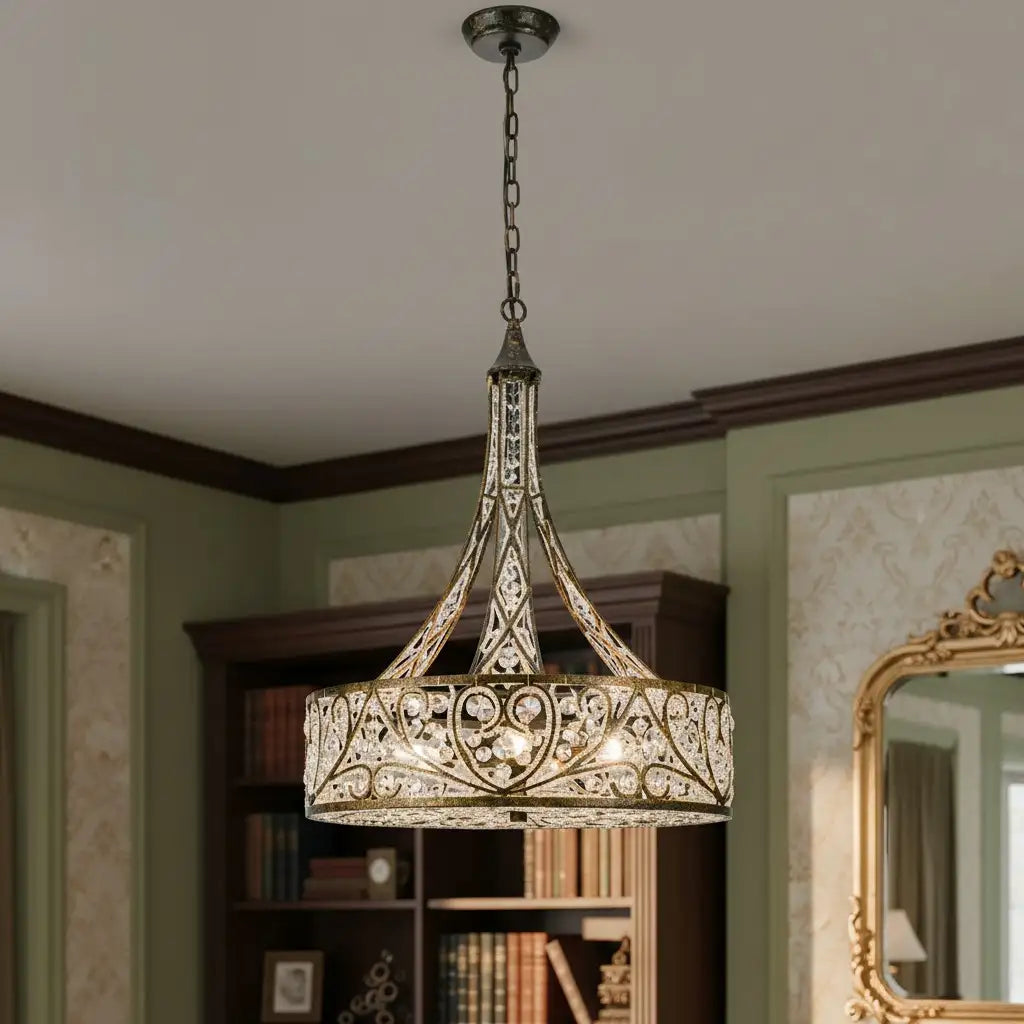 Lampadario di lusso a tamburo in cristallo a 6 luci Arden4.webp__PID:da7bde40-f6db-4497-b831-904c84bc055d