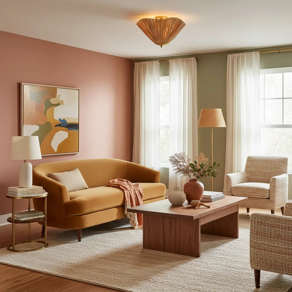 Svel Modern Natural Raffia fan-shade Flush Mount Ceiling light5.webp__PID:27524aa1-9560-4da3-a7ac-deeada1b7807
