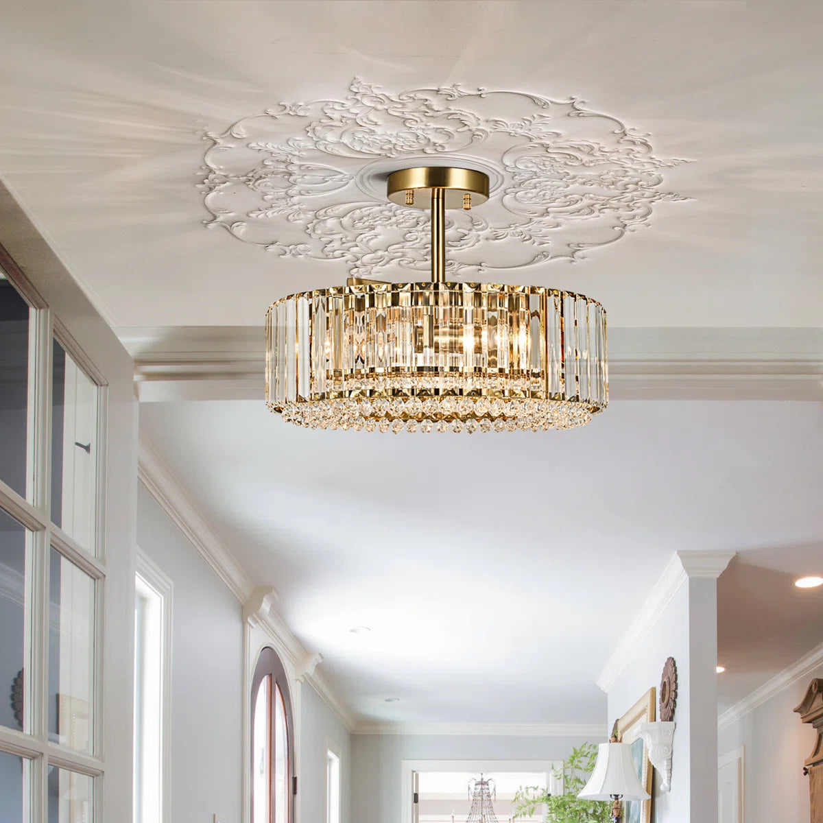 Lampada da soffitto semi-incassata Avra ​​Luxury a 4 luci con cristallo a tamburo (20).webp__PID:88ba8ce1-3f4b-47e7-9ddf-328c440bf7b3