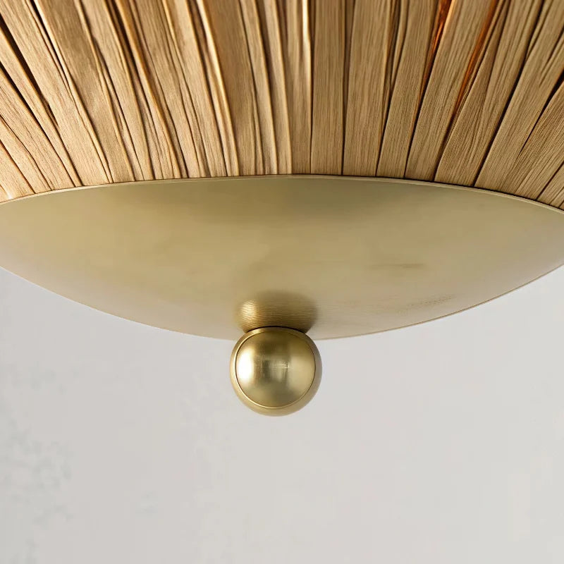 Svel Modern Natural Raffia fan-shade Flush Mount Ceiling light 1 detail2.webp__PID:acdeeada-1b78-479f-8051-227987c47276