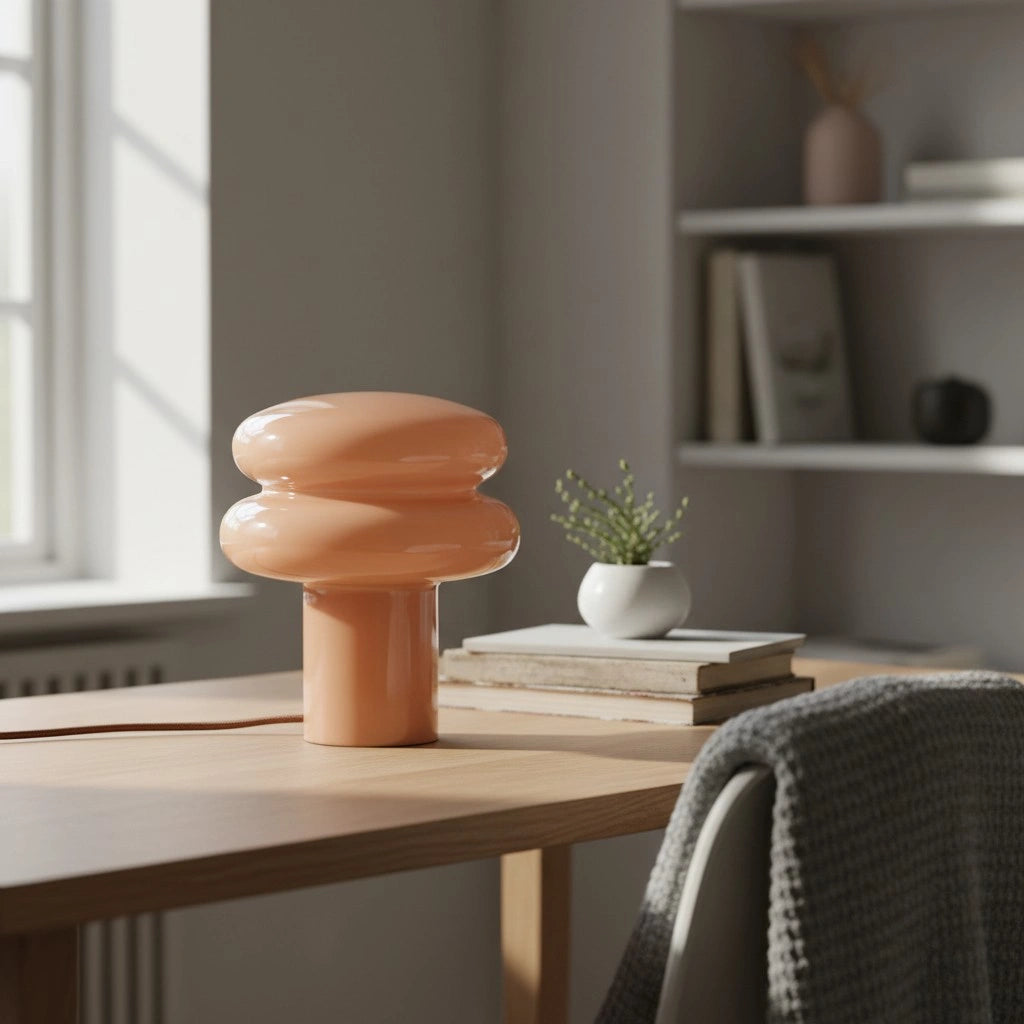 Lampada da tavolo in vetro opalino a forma di fungo di Bruno Bauhaus30.webp__PID:3037e17b-deda-4701-9a54-5005dde0dd67