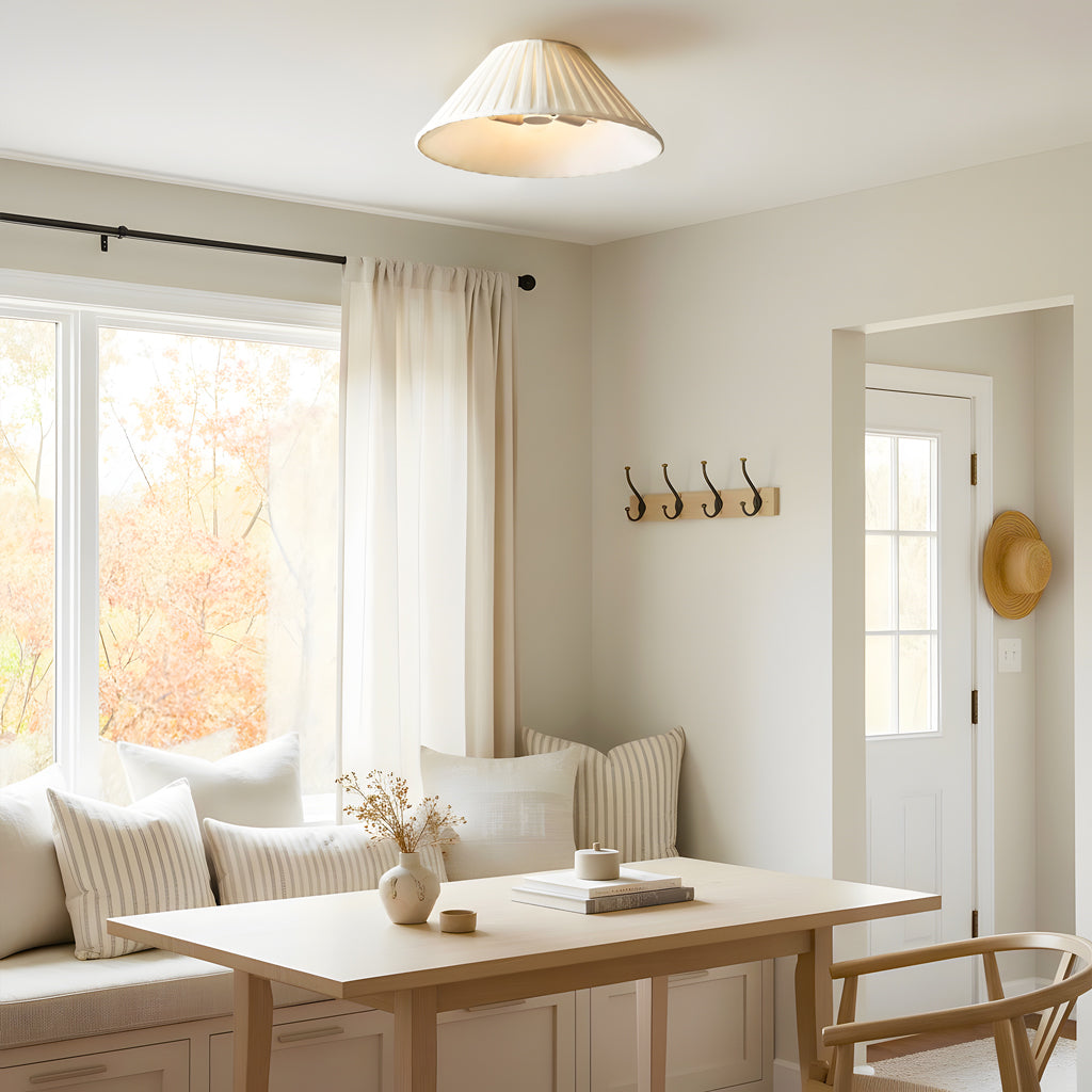 Tansy Rustic Round Pleated Shade Flush Mount 5.jpg__PID:3489476a-1094-43ab-b284-886bfa89a92f