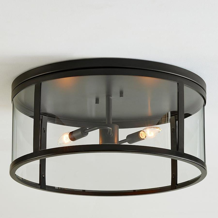 Nolan Industrial Round Clear Glass Flush Mount Ceiling Light sku2.webp__PID:5eea2c9a-8018-4bd7-8e50-707fc550d7cb
