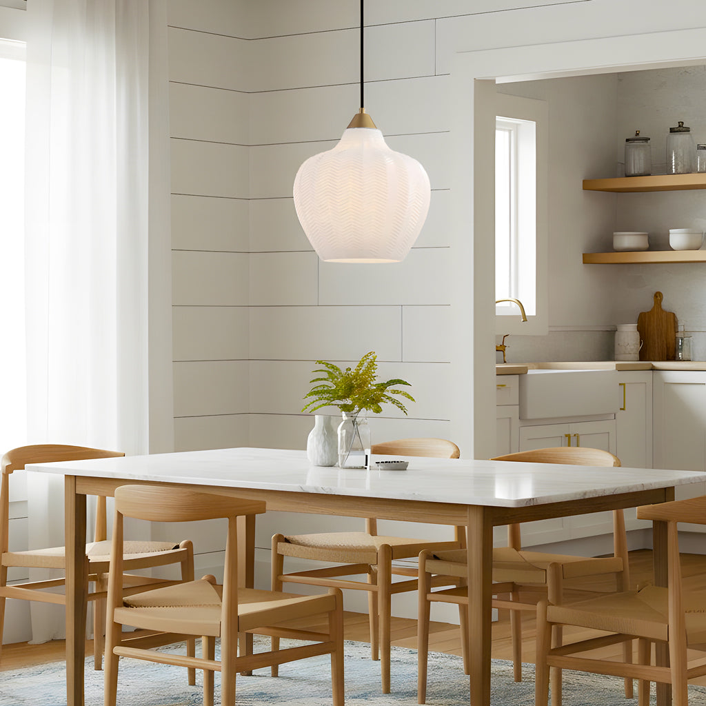 Retro Ripped Matted White Glass Pendant Light (2).jpg__PID:4a50ce1a-5889-4bd4-9a2f-1b2e571a8674