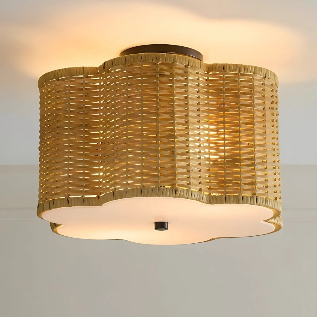 Silas Bohemian Rattan Flower Ceiling Light on.webp__PID:847f1490-f7eb-486e-9458-e5a8e4b5d4d7