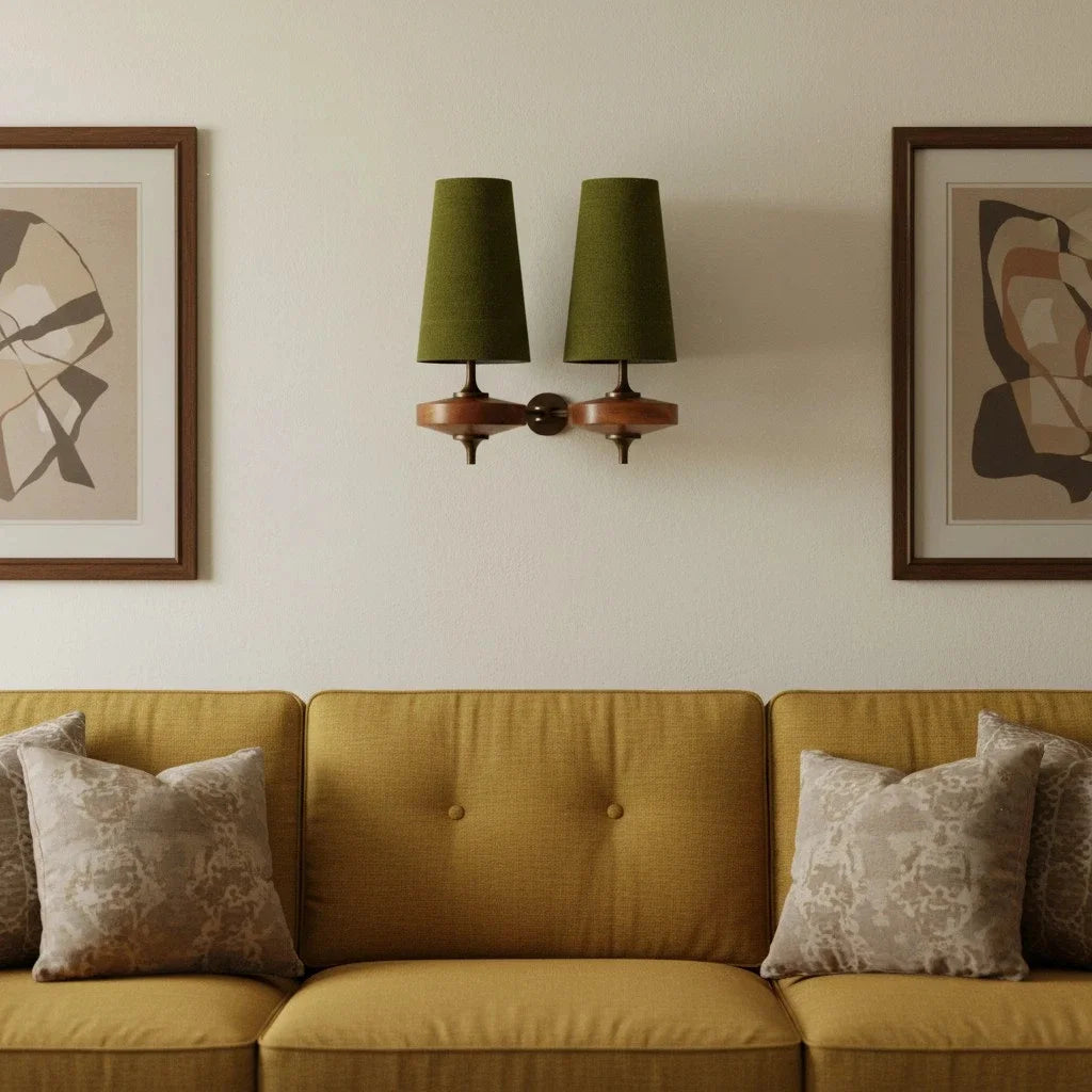 Kaelen Vintage Fabric Tapered Accent Wall Sconce green5.webp__PID:f505b27c-059c-448b-a541-ecaff8bdeb71