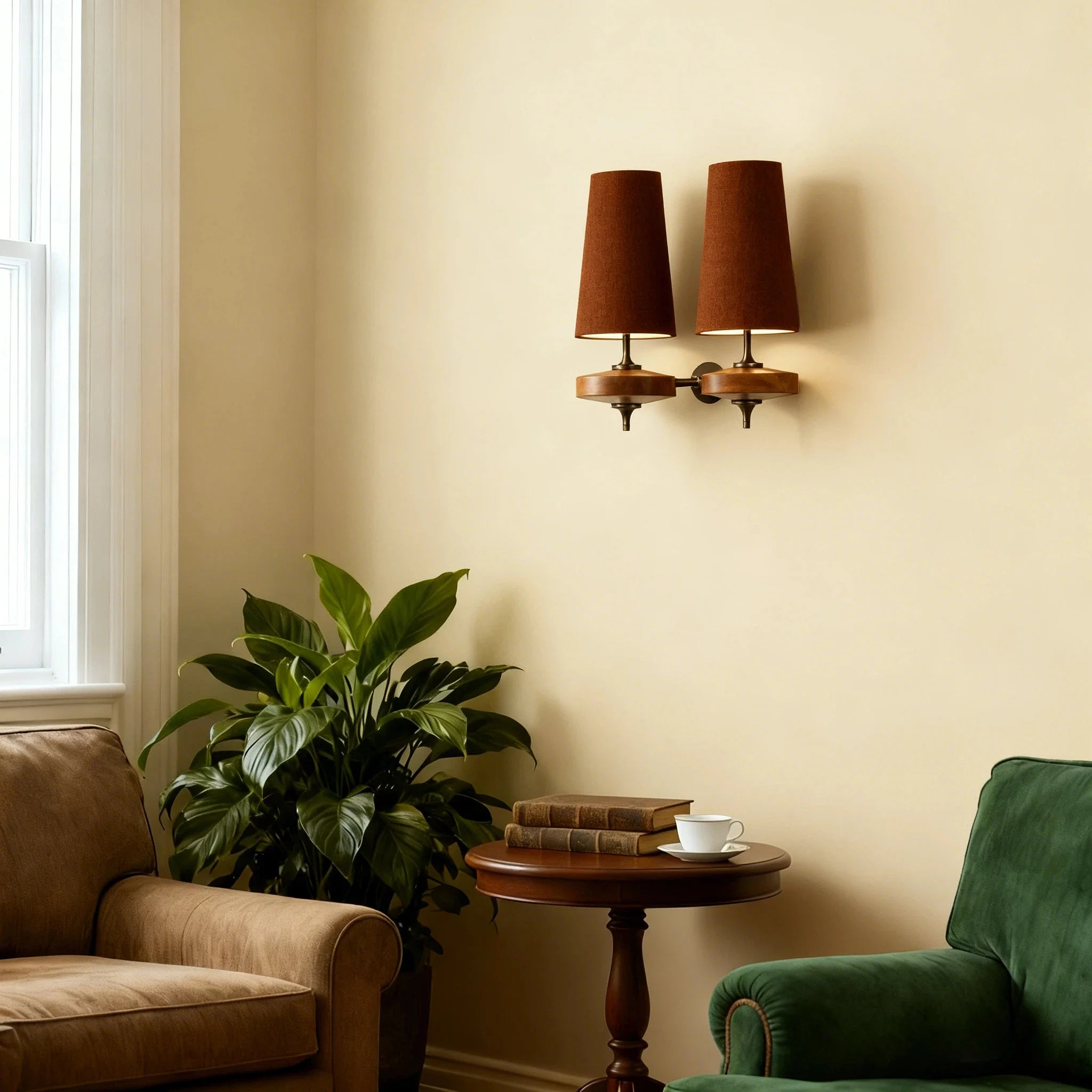 Kaelen Vintage Fabric Tapered Accent Wall Sconce red9.webp__PID:aff8bdeb-71e1-4484-a66d-d75fdb0c2f2a