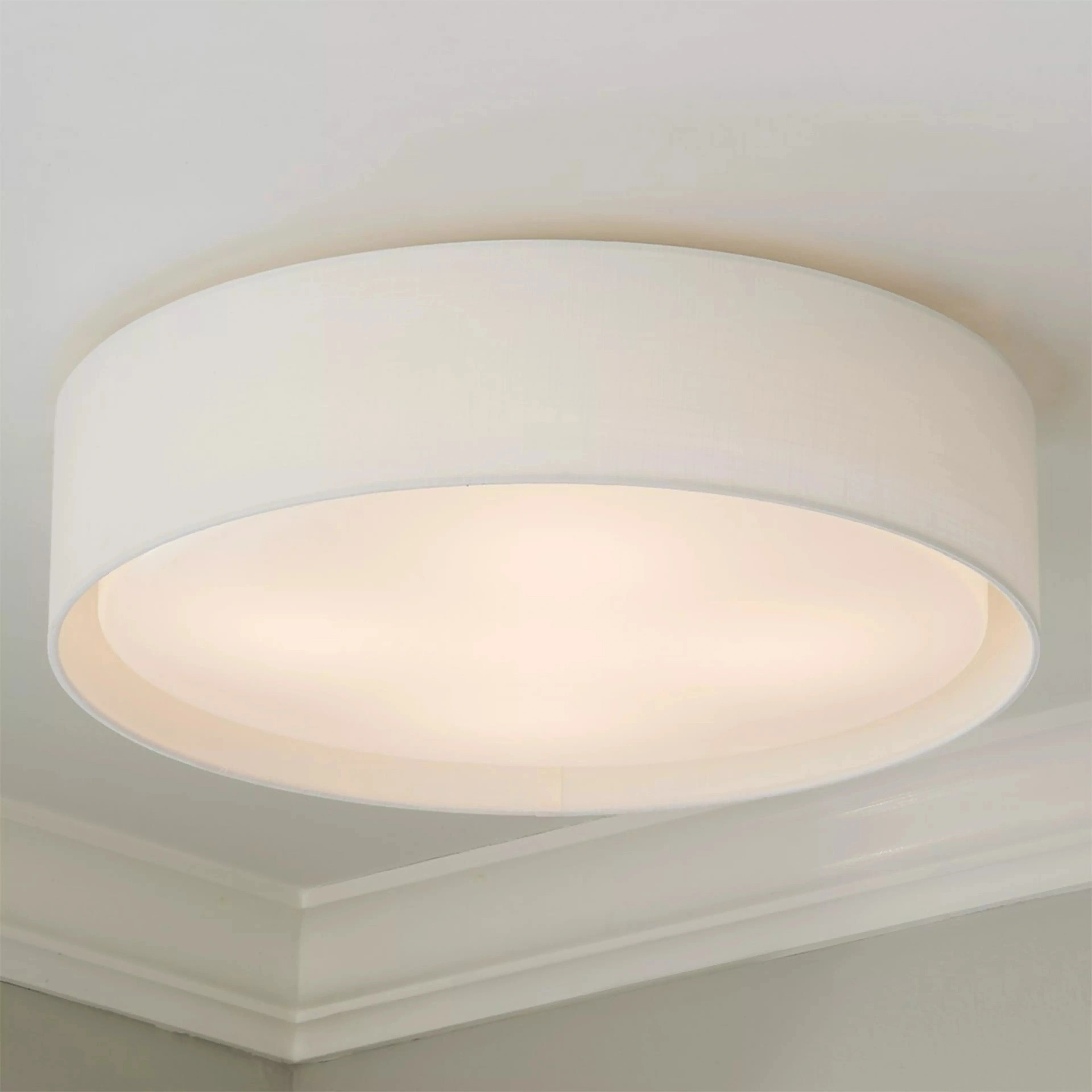 Shelby Modern Slim Shade LED Flush Mount Ceiling Light white linen on.webp__PID:31c825c3-f5f2-429c-8c79-73d4c37ef734